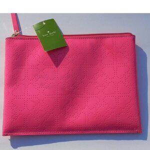 Kate Spade Pink  large pouch metro spade